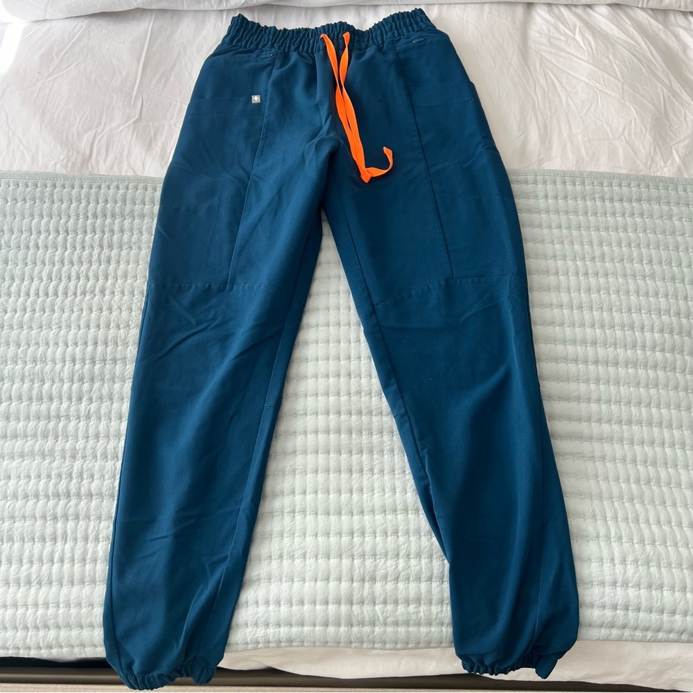 FIGS Alexandria High Waist Jogger Scrub Pants- Size S, Deep Reef